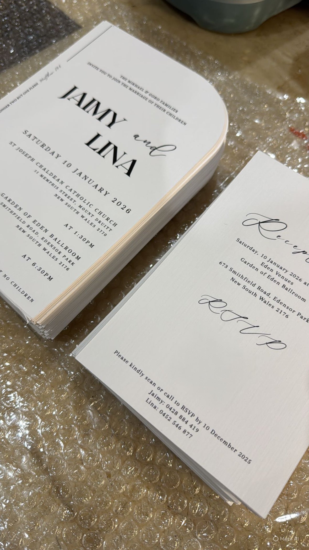 JAIMY & LINA: HALF ARCH