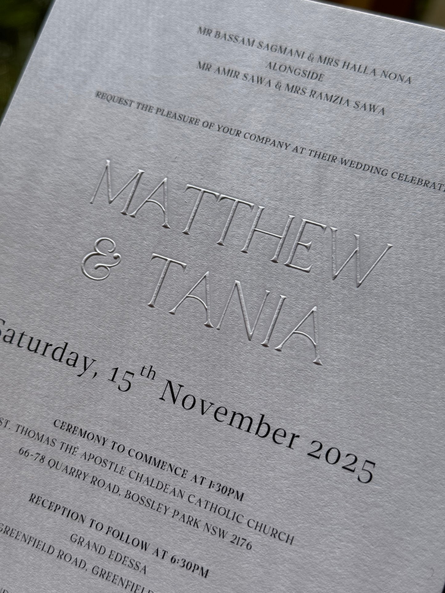 Matthew & Tania