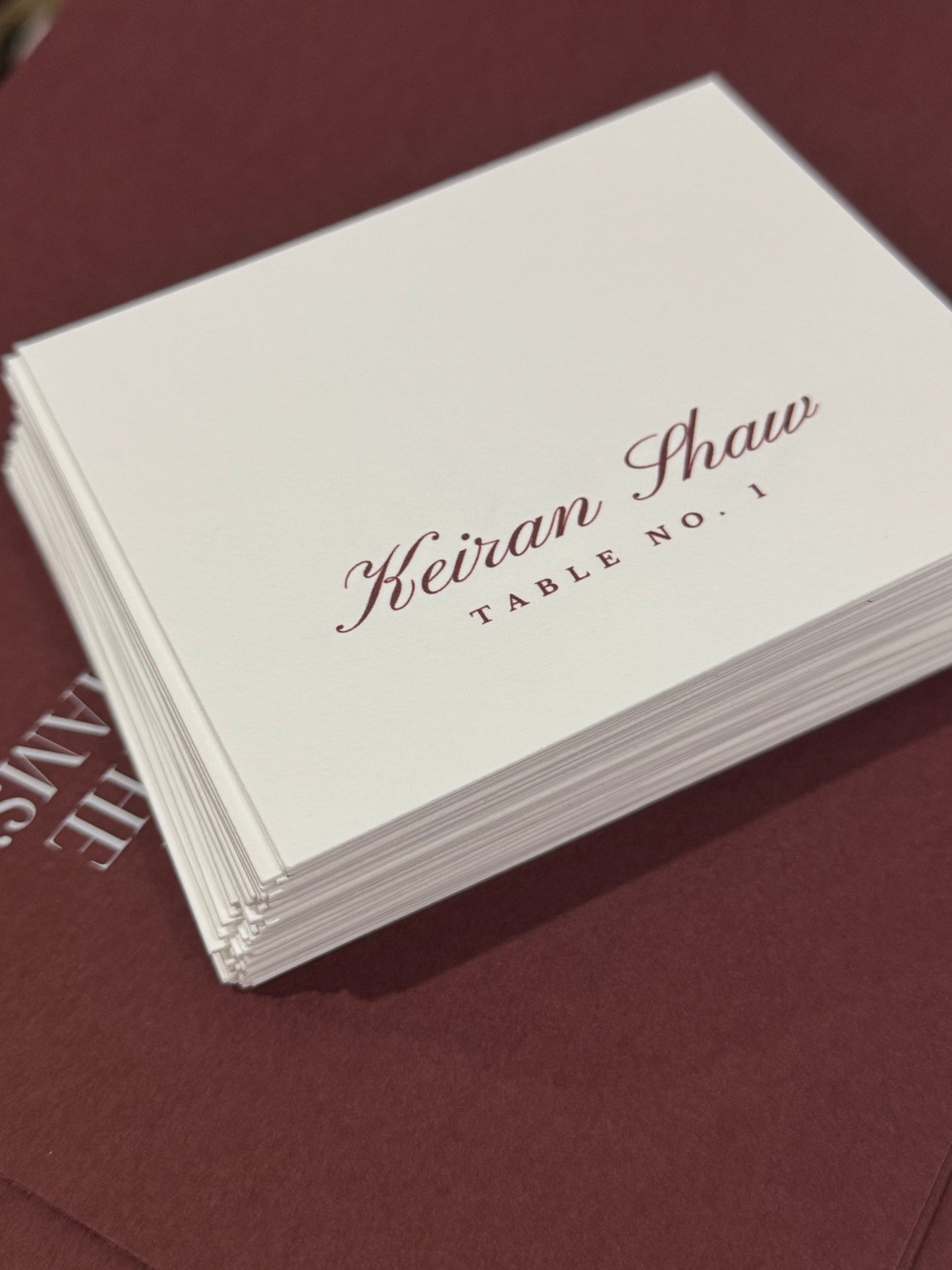 Scored Placecards