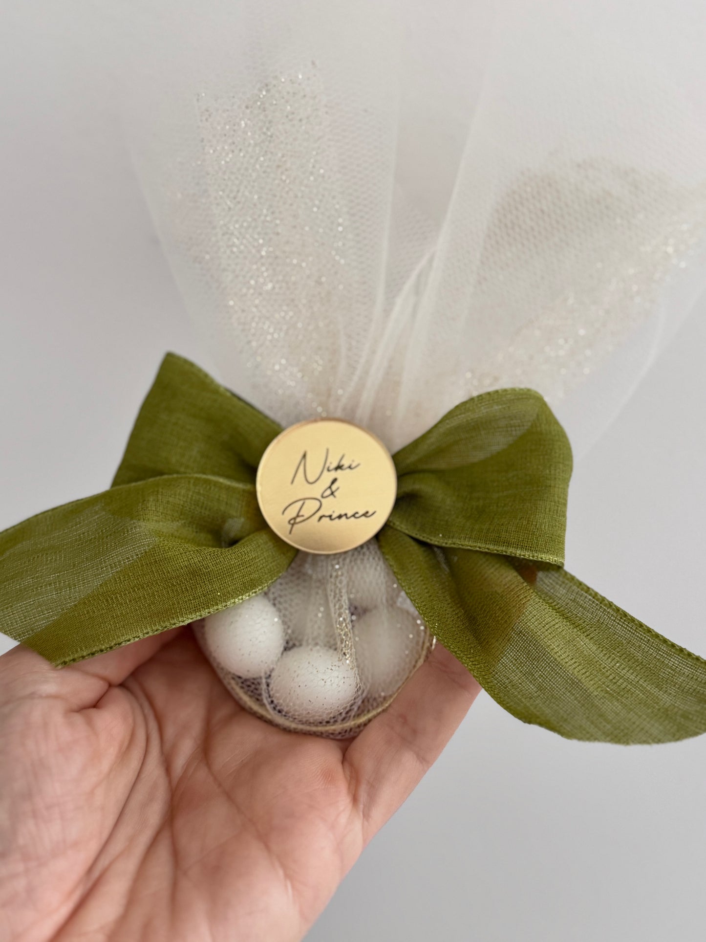 Tulle & Ribbon Sugar Almond Favors