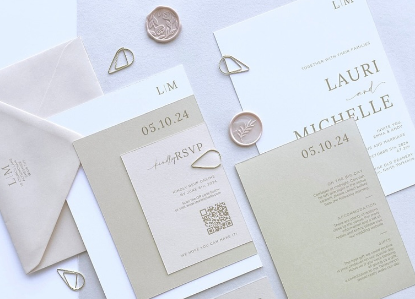 SIMPLE BUT CHIC INVITATION SUITE: SEMI CUSTOM