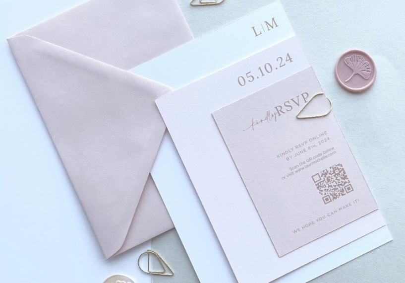 SIMPLE BUT CHIC INVITATION SUITE: SEMI CUSTOM