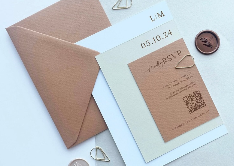 SIMPLE BUT CHIC INVITATION SUITE: SEMI CUSTOM
