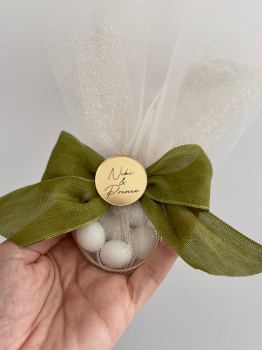 Tulle & Ribbon Sugar Almond Favors