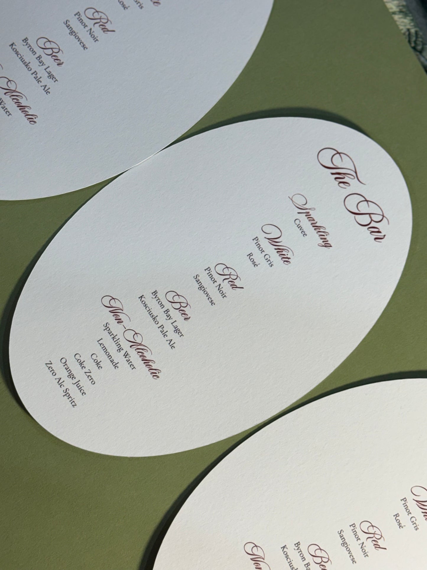 Menus